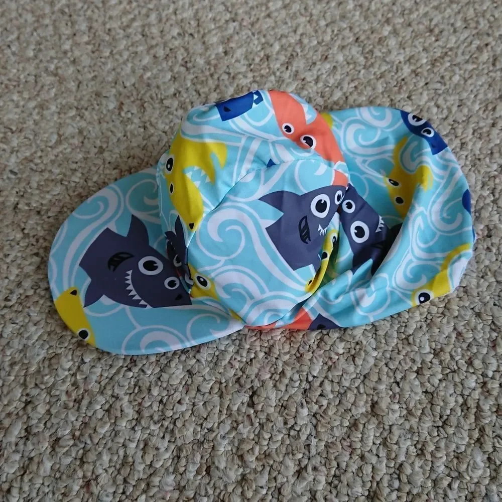 Baby shark Summer Sun Cap Hats - boys 1-2 years
